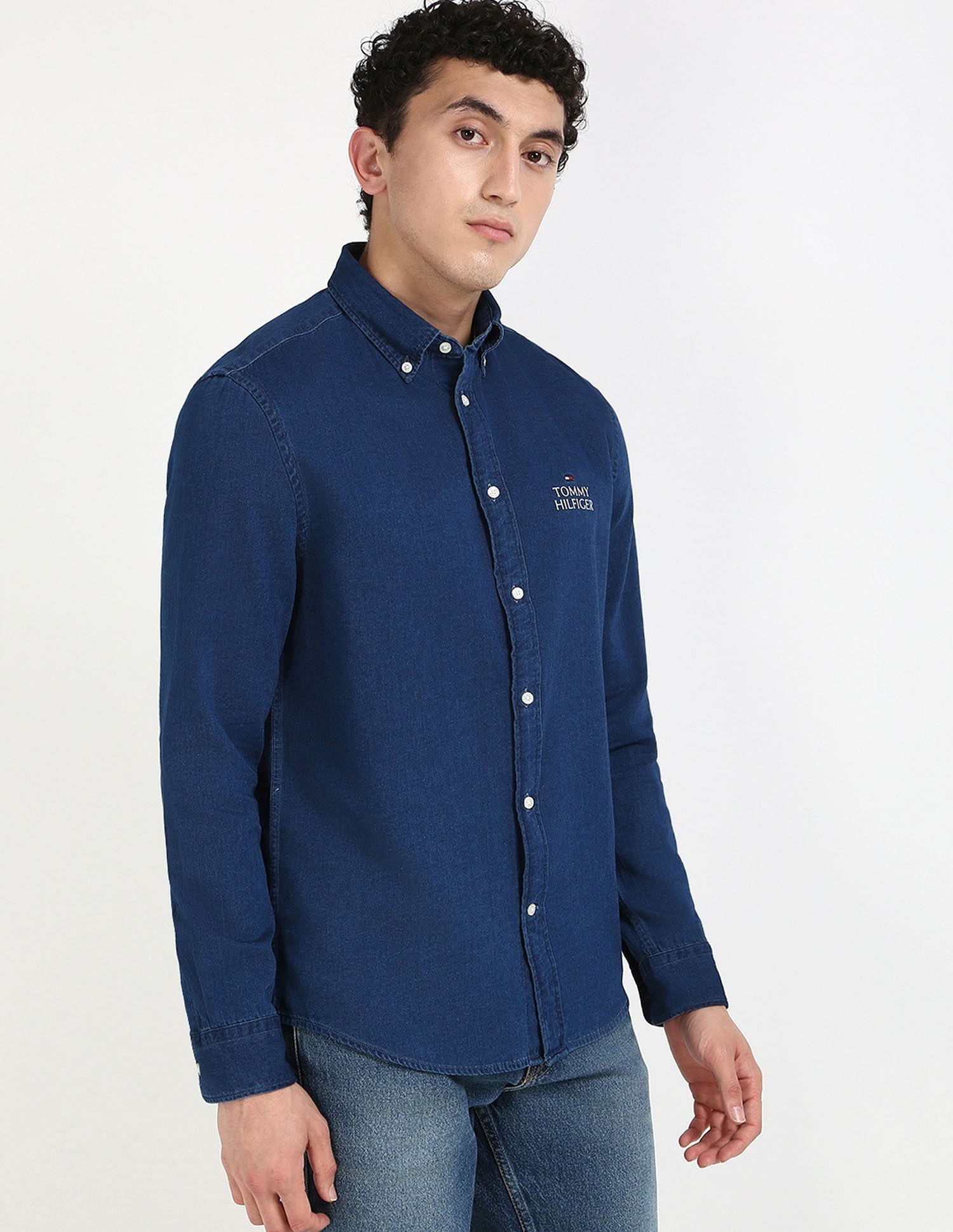 Tommy Hilfiger Solid Regular Fit Twill Woven Shirt