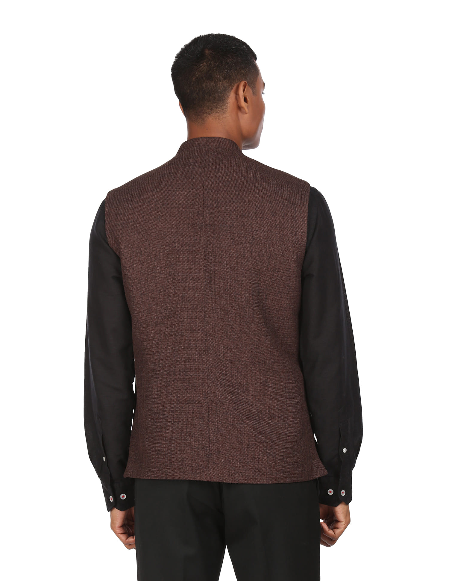 euw nuance collar short gilet / beige euw nuance collar gilet / beige