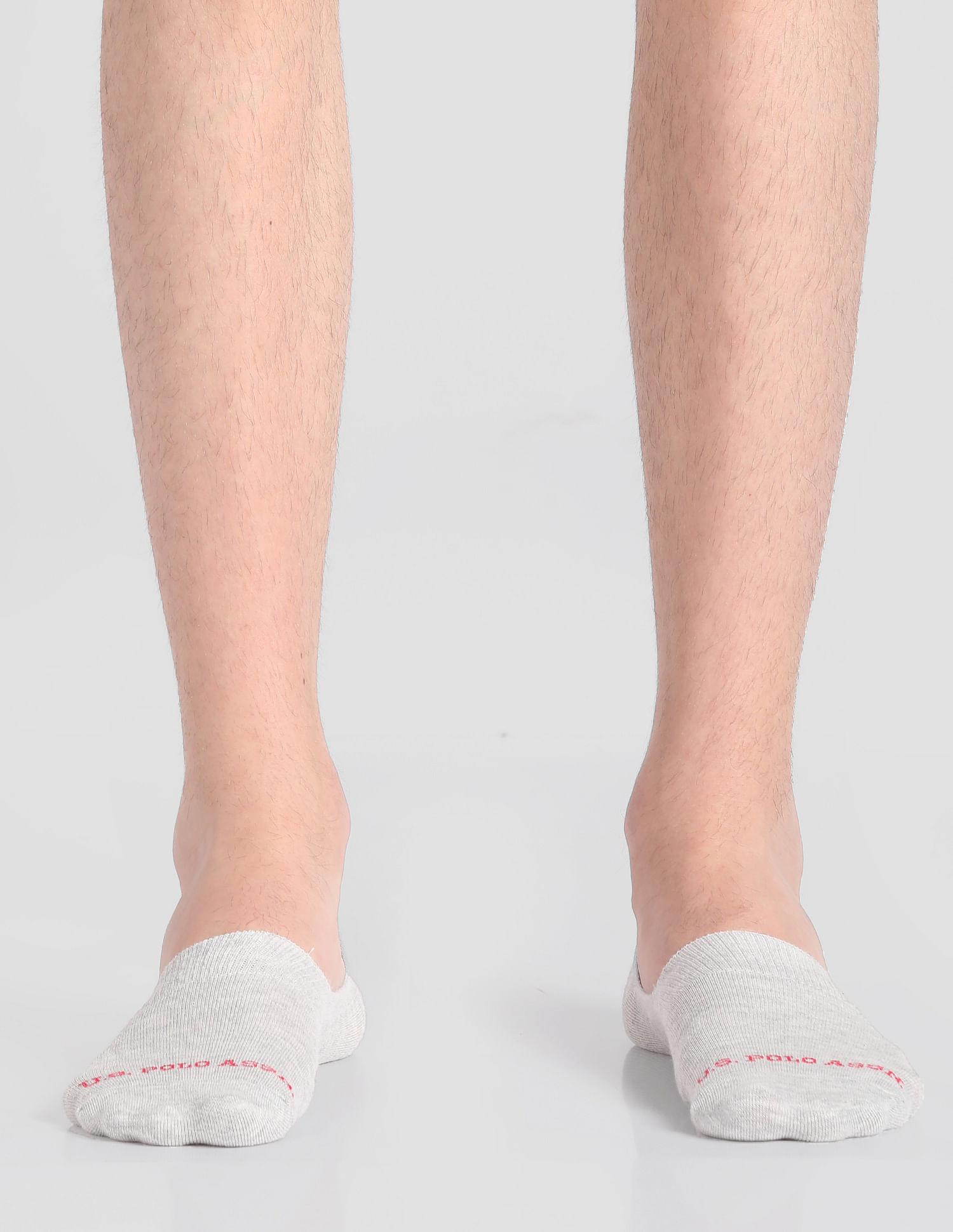 USPA Innerwear Silicone Grip No Show I646 Socks - Pack Of 3