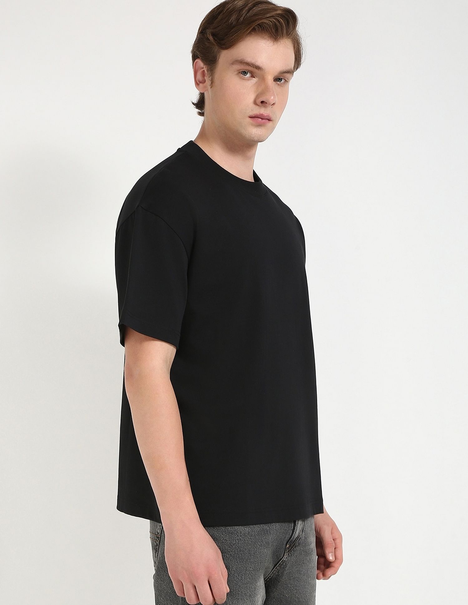 Calvin Klein Jeans Logo Oversized-Fit Cotton T Shirt