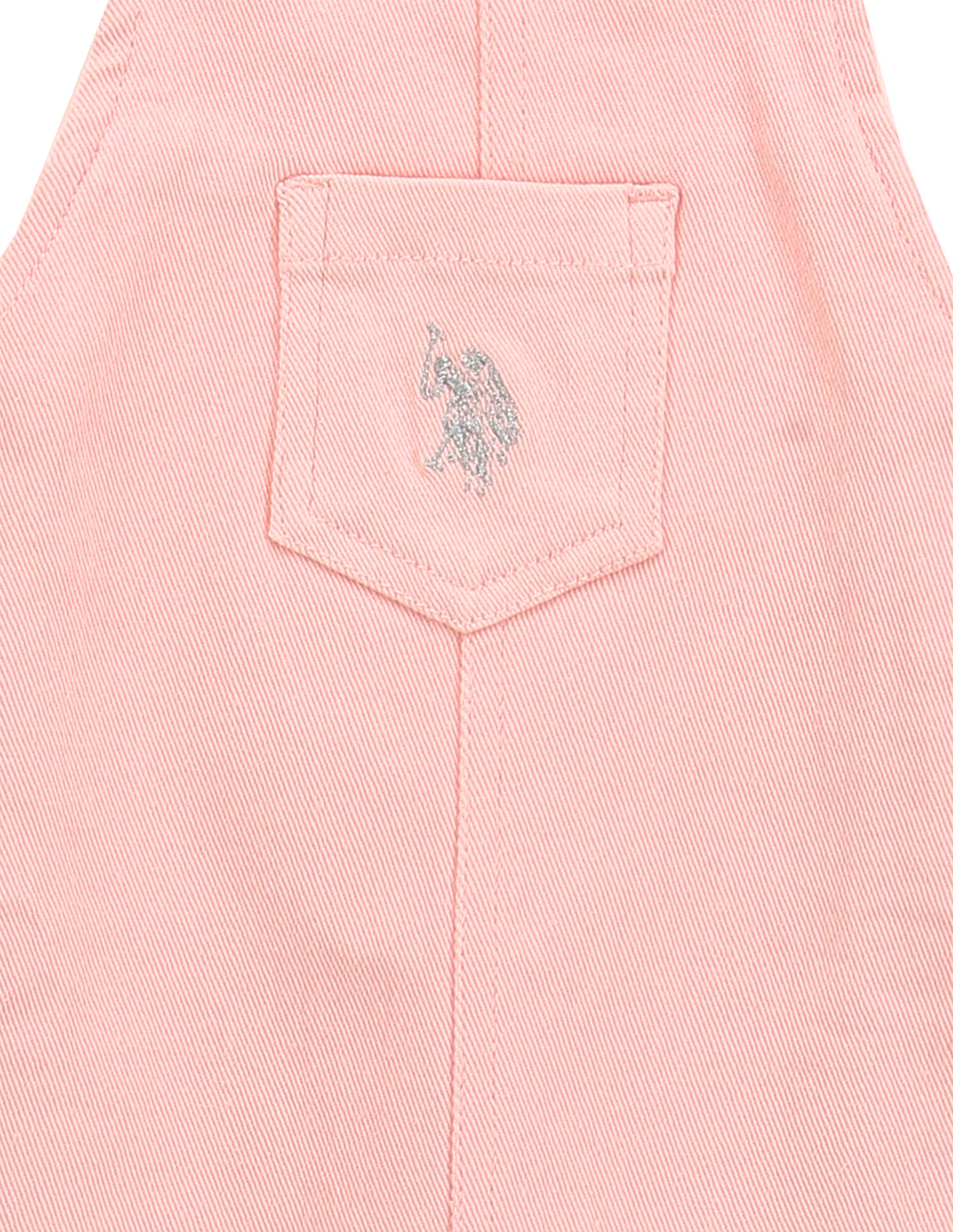 U.S. Polo Assn. Kids Girls Solid Dungaree Dress