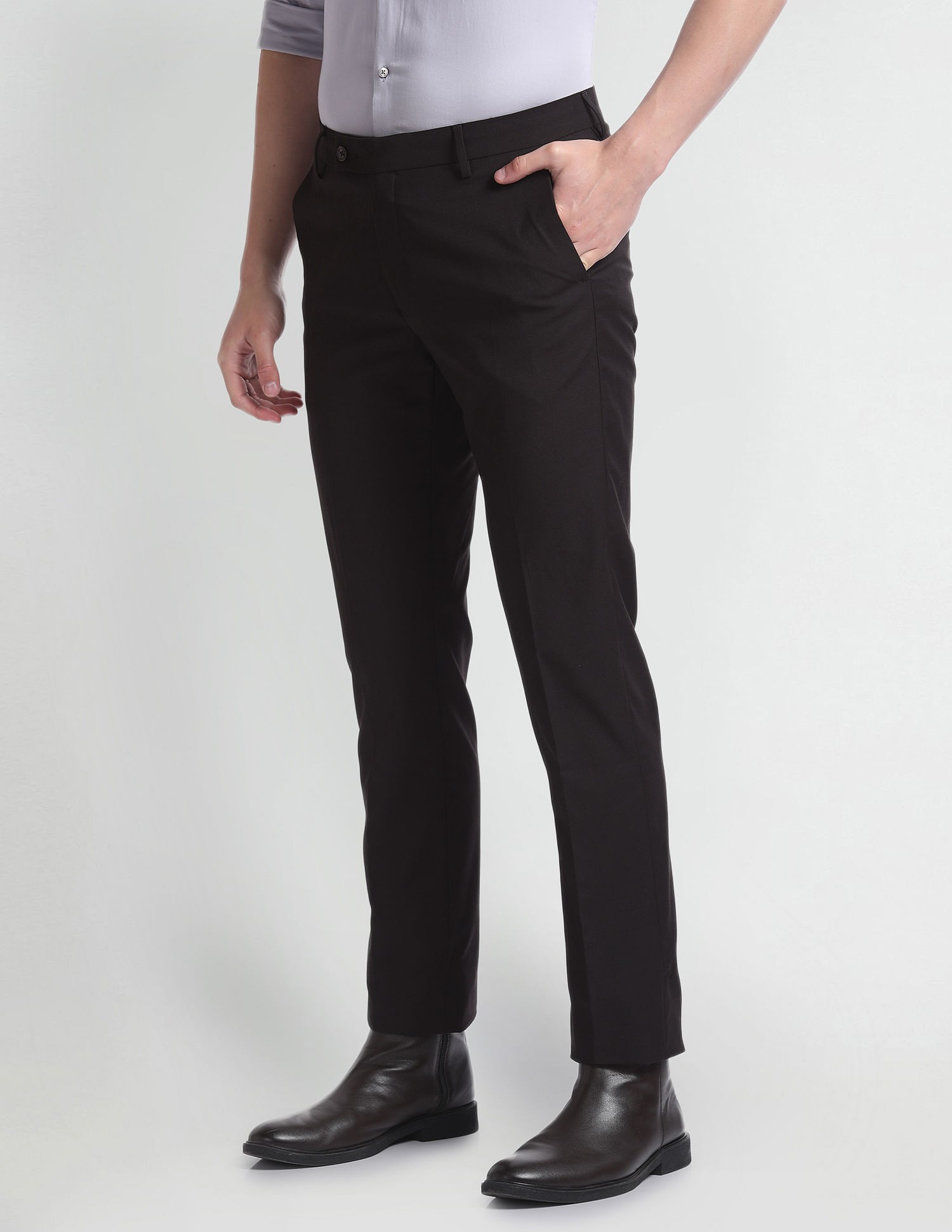Arrow Slim Fit Smart Flex Trousers