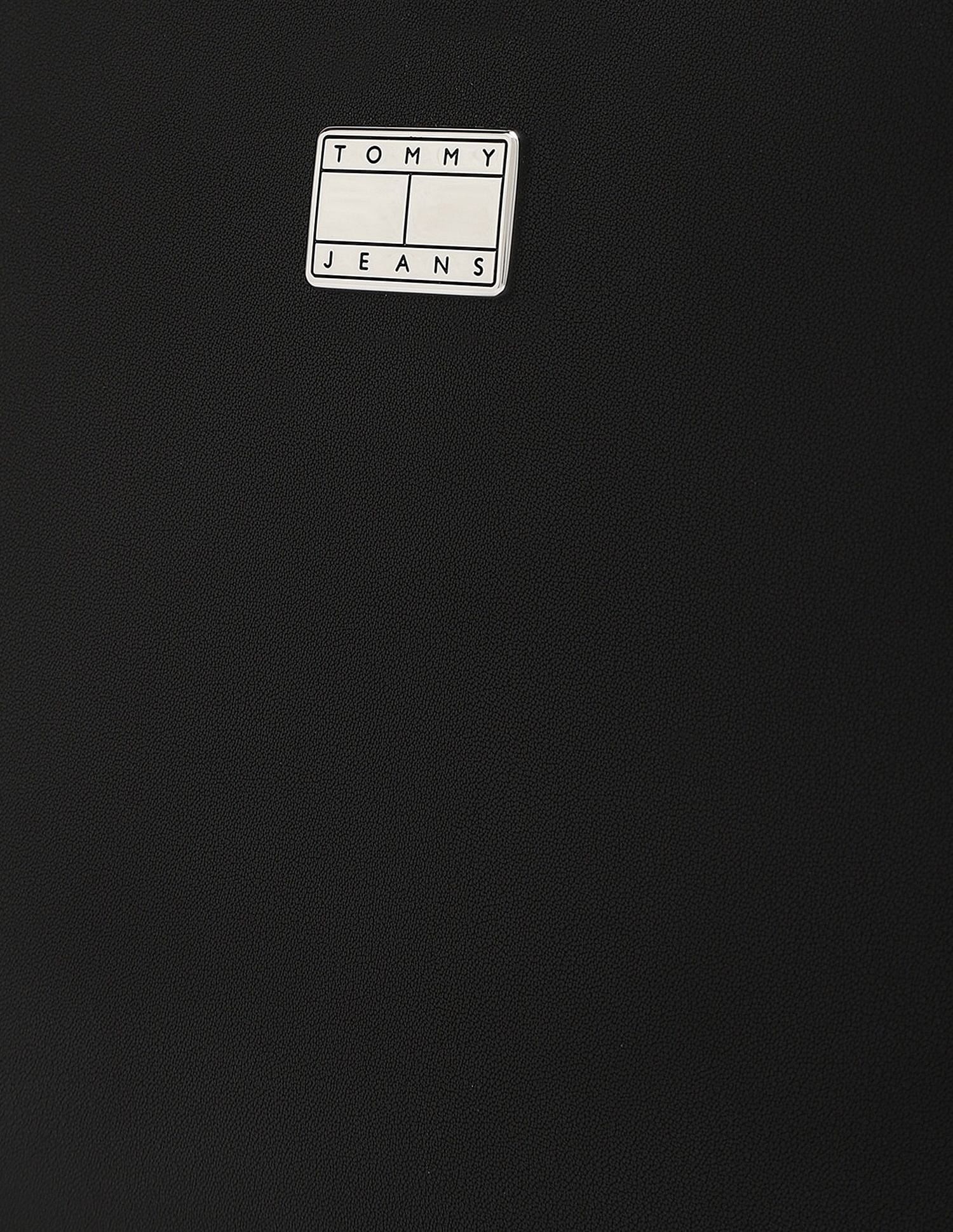 Tommy Hilfiger Solid Black Pu Shoulder Bag