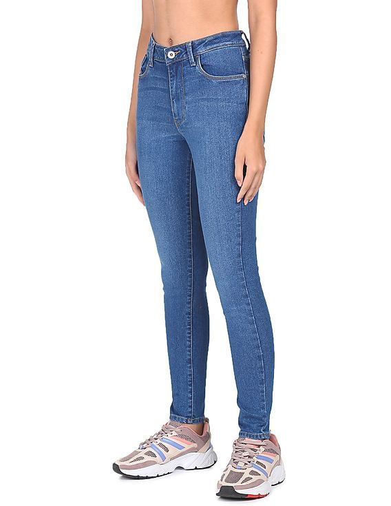 Flying Machine Women High Rise Twiggy Super Skinny Fit Jeans