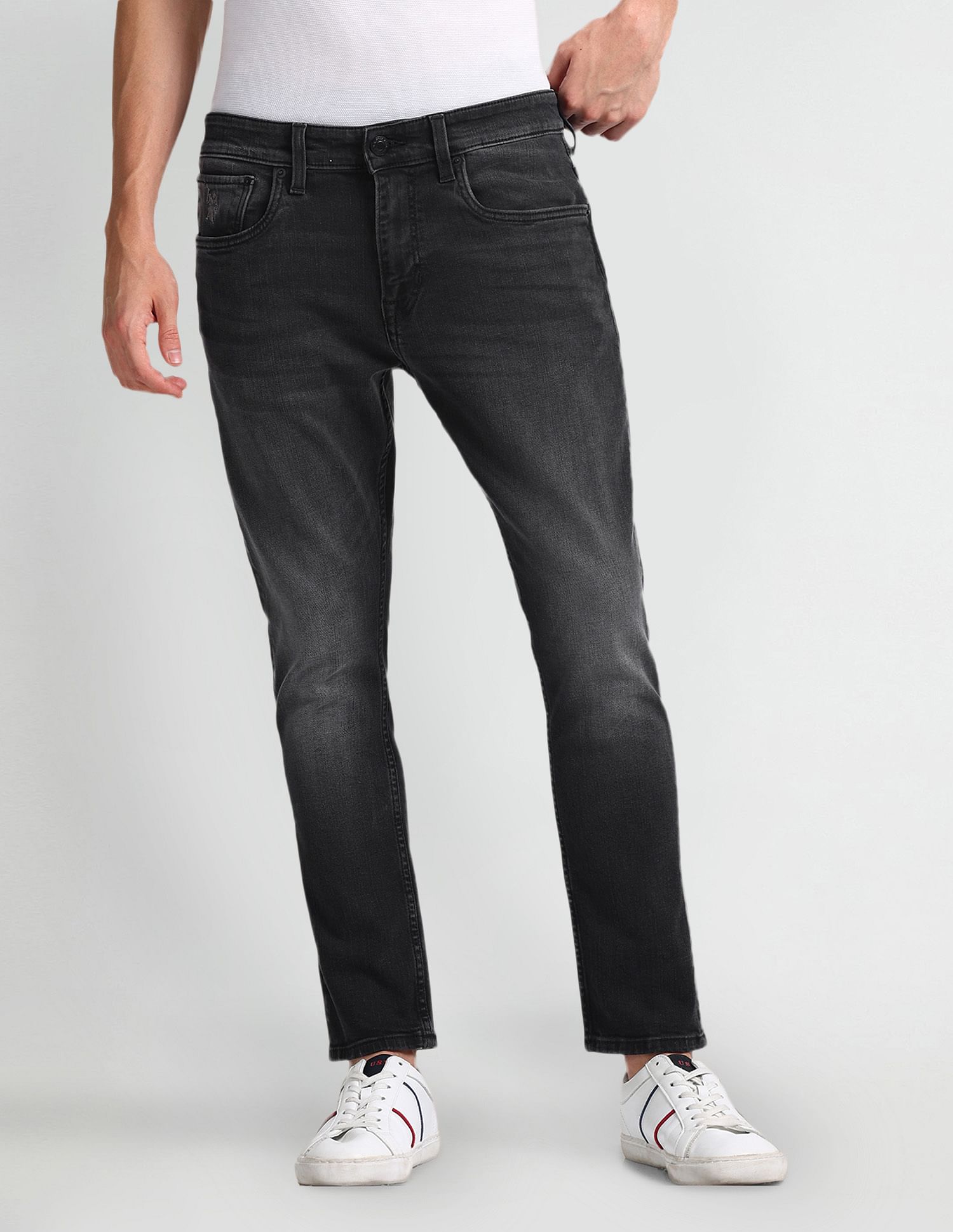 U.S. Polo Assn. Denim Co. Henry Tapered Fit Black Jeans
