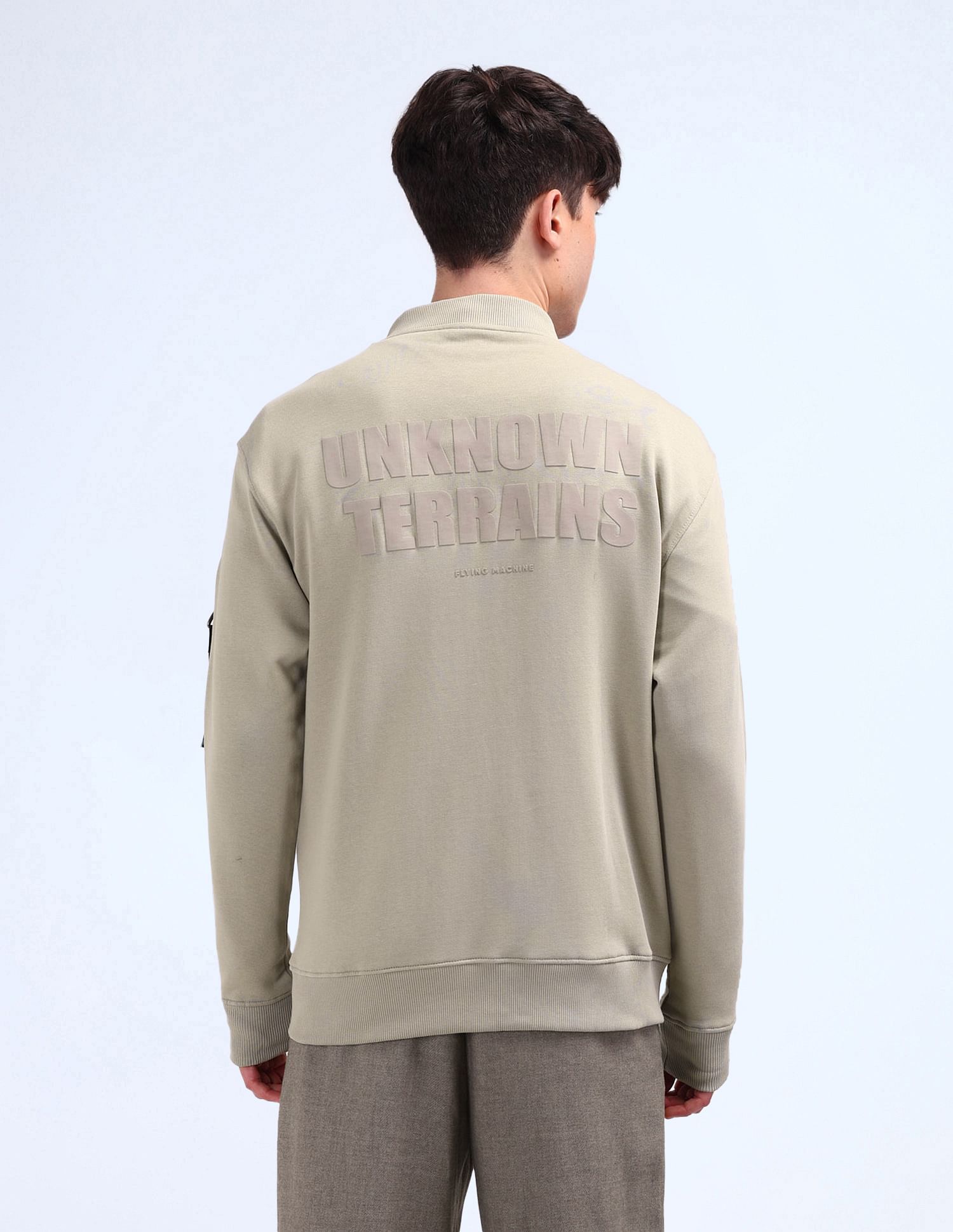 Flying Machine Typographic Printed Relaxed Fit Sweatshirt