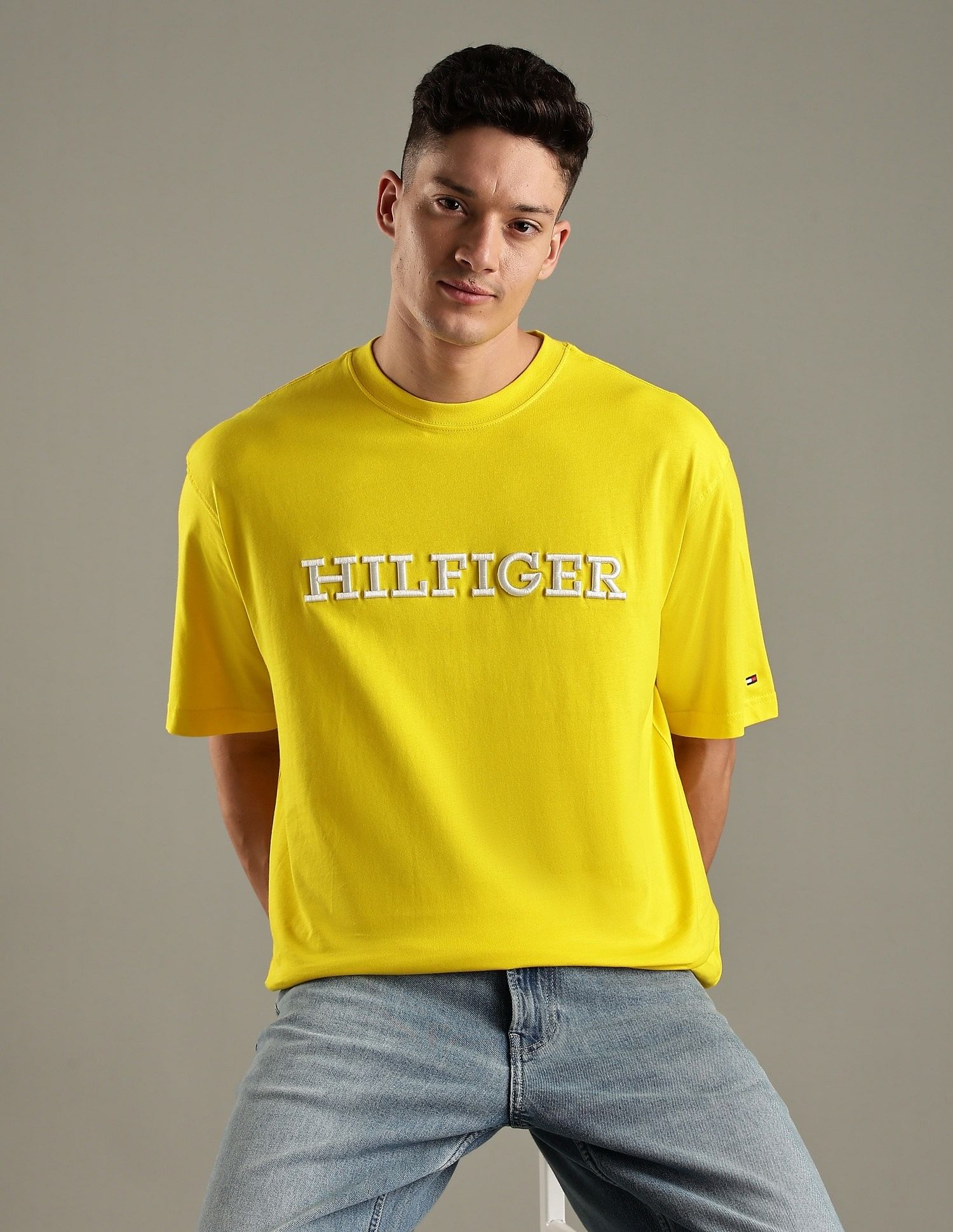 Tommy Hilfiger Embroidered Logo Regular-Fit Cotton T-Shirt