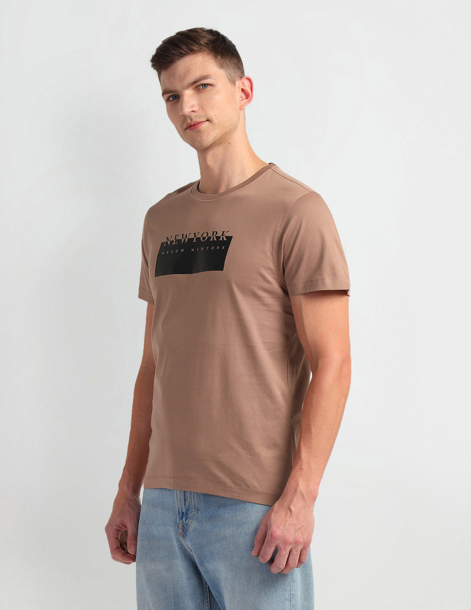 Arrow Newyork Crew Neck Brand Print T-Shirt