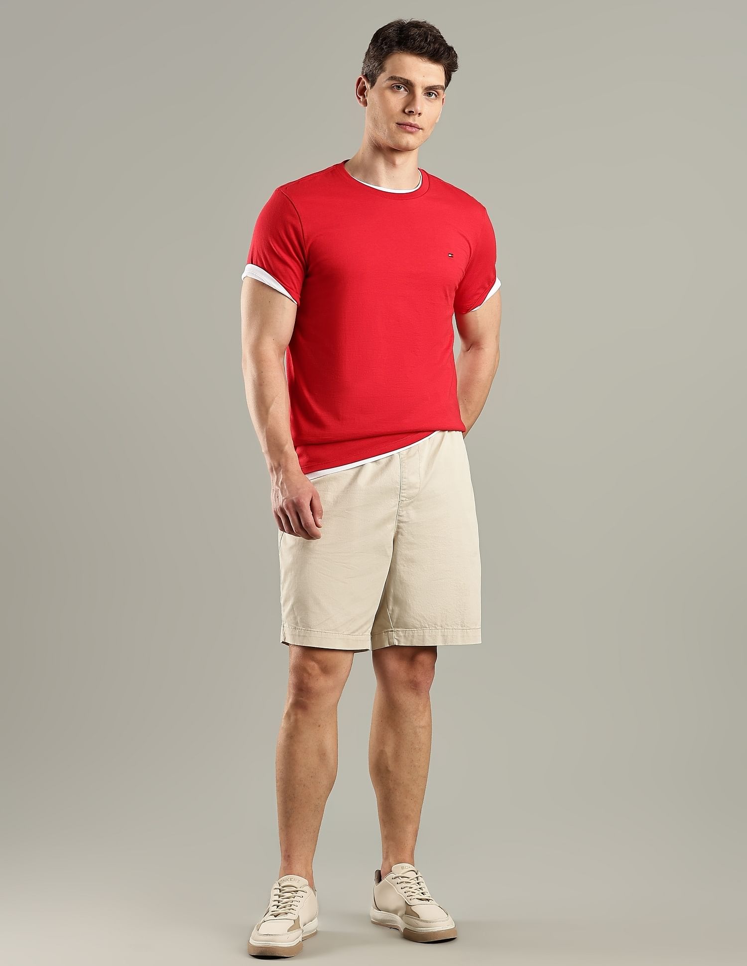 Tommy Hilfiger Solid Regular-Fit Cotton T-Shirt