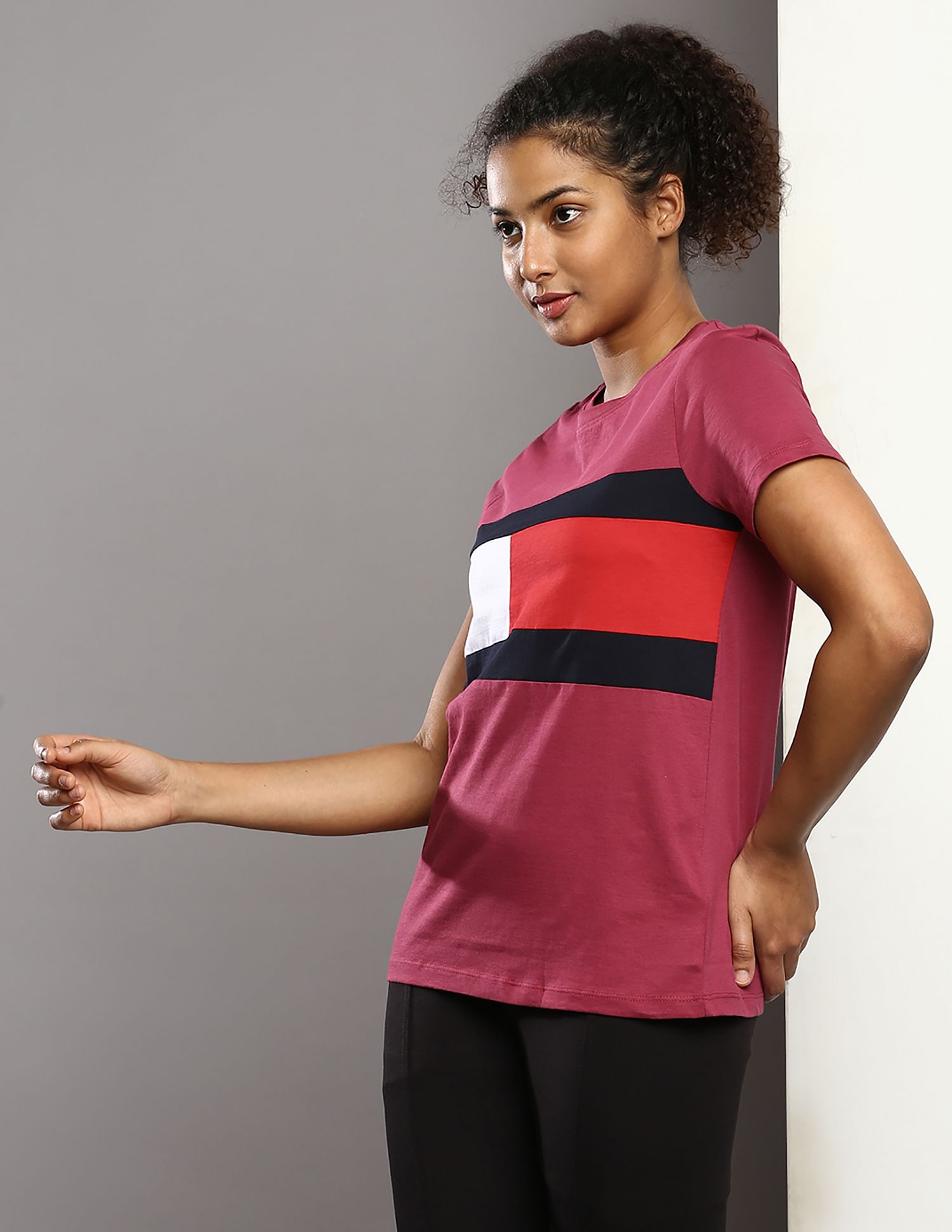 Tommy Hilfiger Colour Block Crew Neck T-Shirt