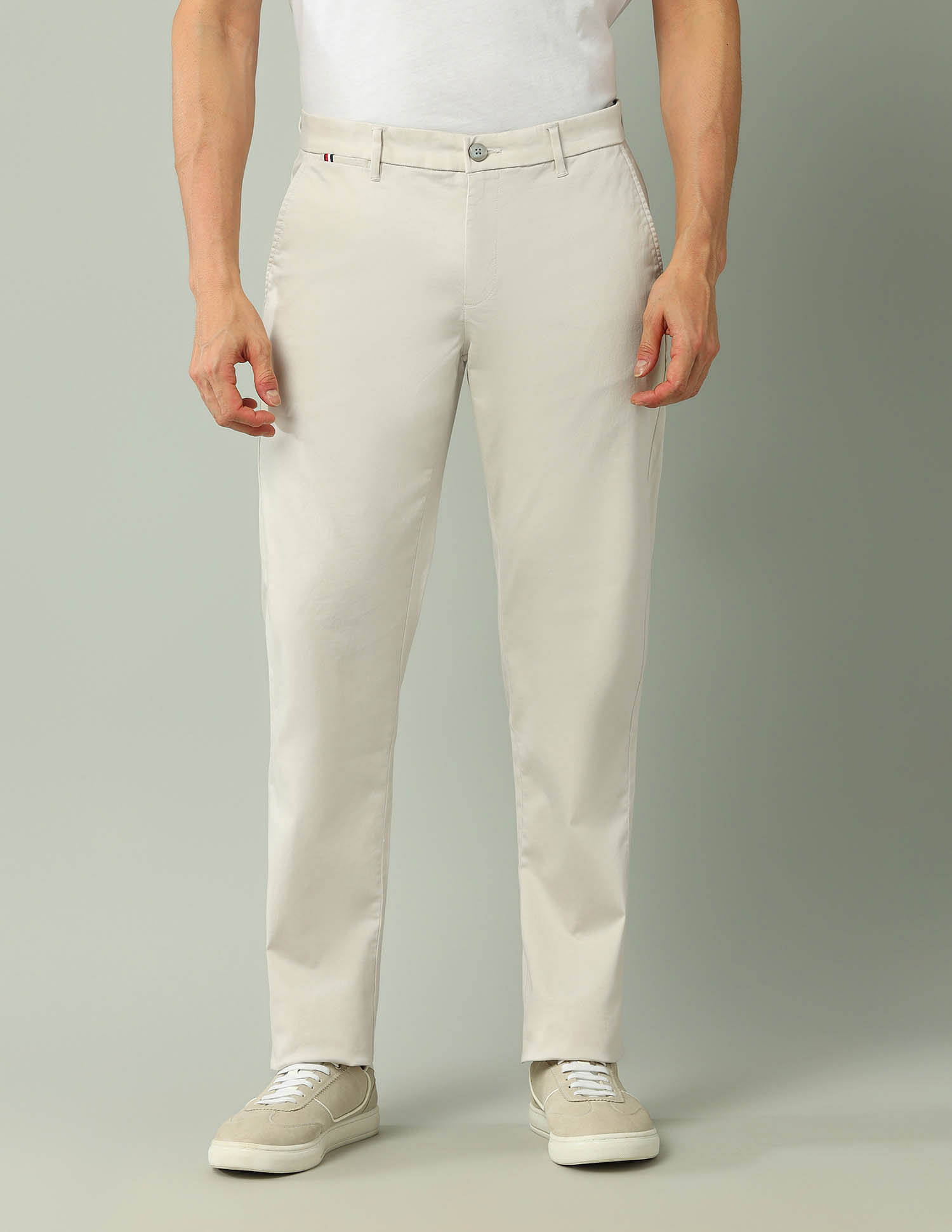 Arrow Sport Mid Rise Regular Fit Trousers