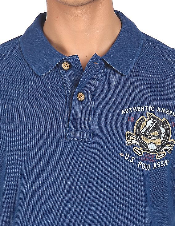 U.S. Polo Assn. Denim Co. Printed Short Sleeve Polo Shirt