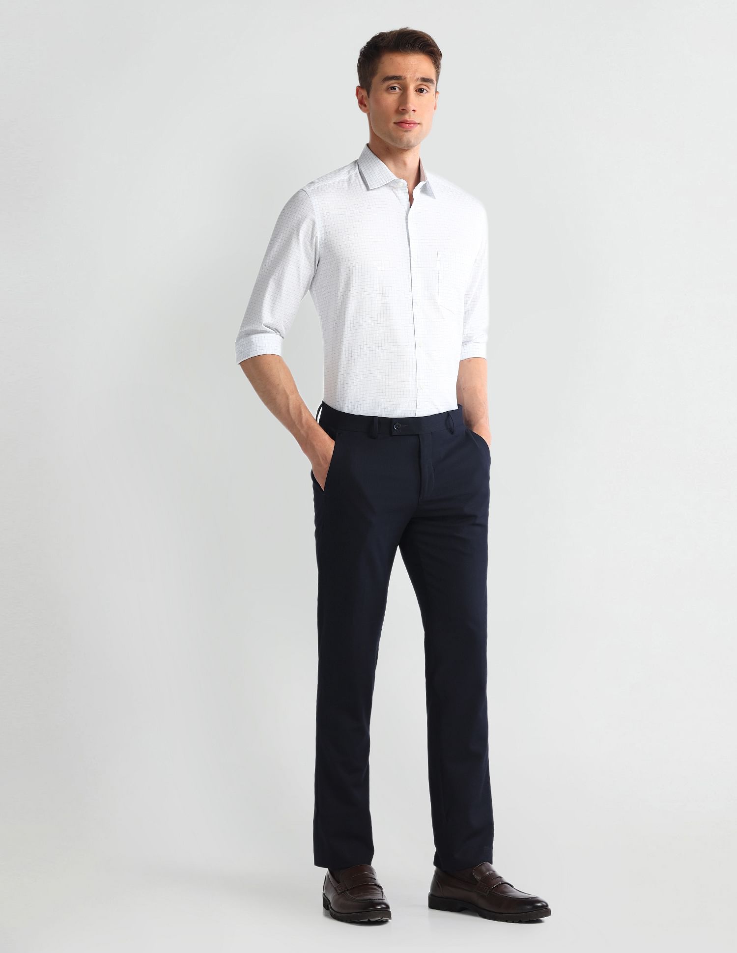 Arrow All-Over Printed Manhattan Slim Fit Shirt