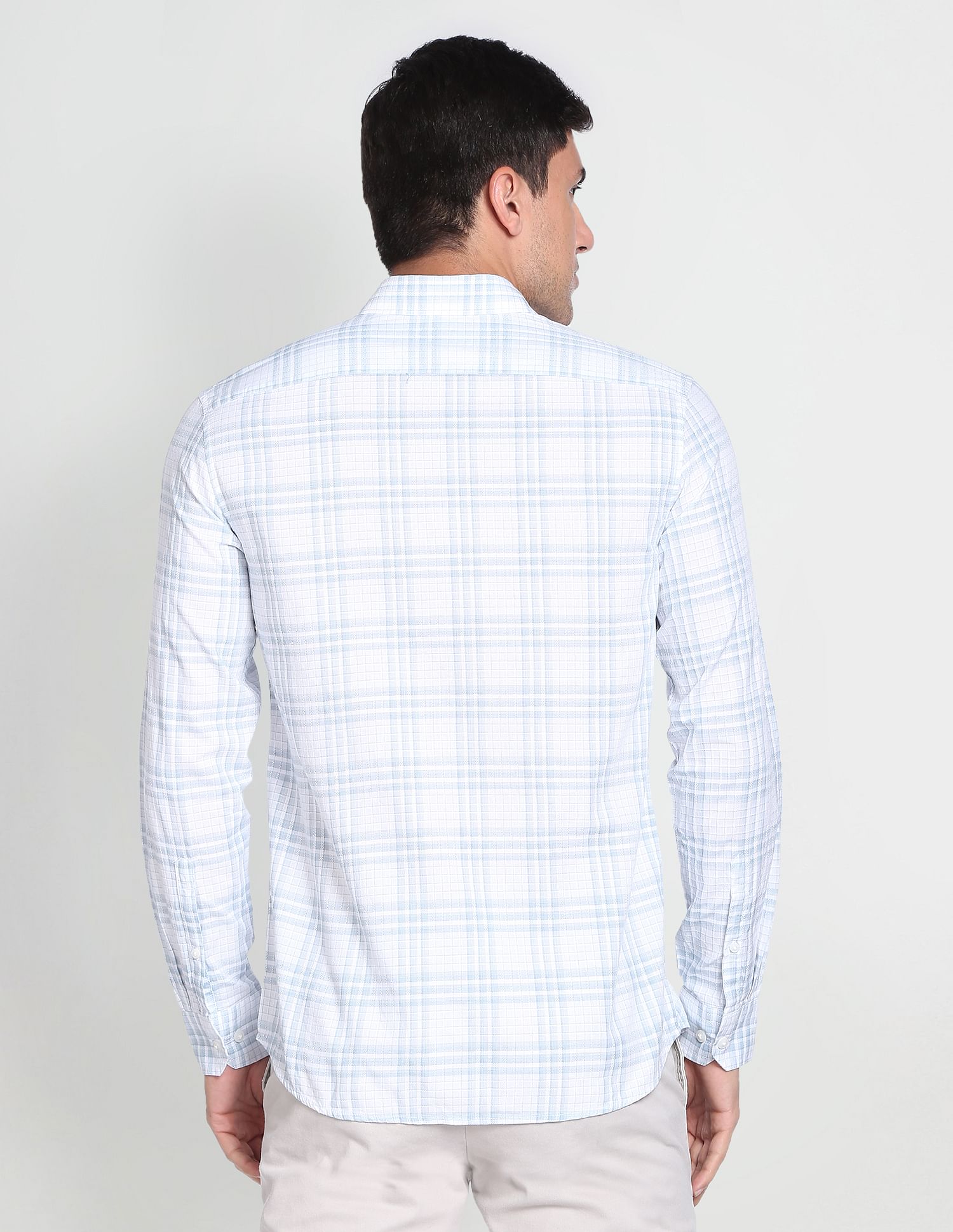 Arrow Sports Graph Check Manhattan Slim Fit Cotton Casual Shirt