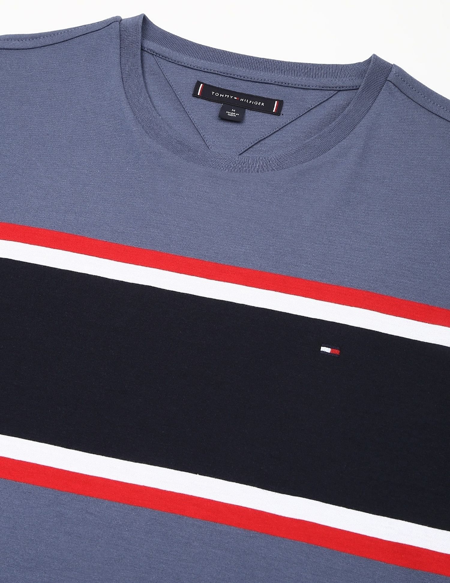 Tommy Hilfiger Striped Regular-Fit Cotton T-Shirt