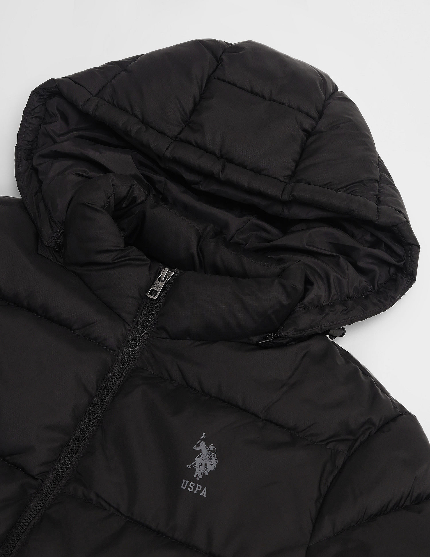 U.S. Polo Assn. Denim Co. Solid Hooded Puffer Jacket