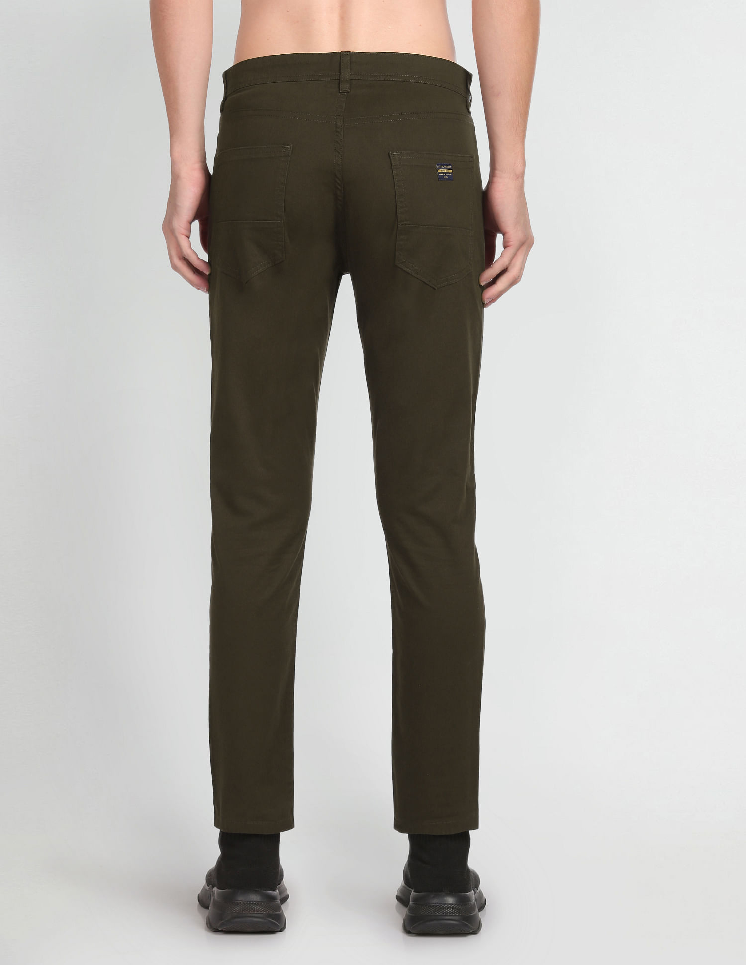 Flying Machine Slim Tapered Fit Twill Trousers