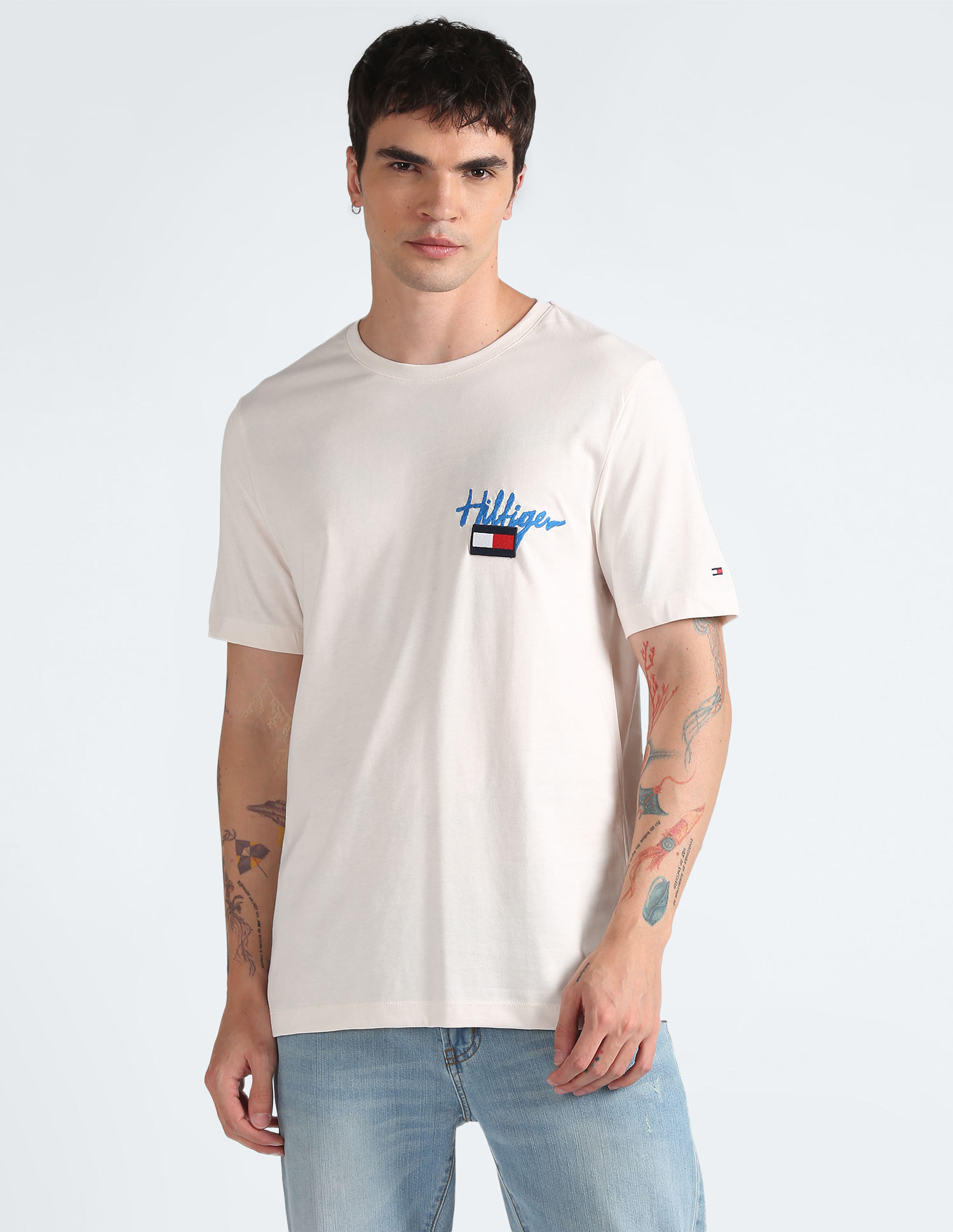 Tommy Hilfiger Painted Graphic Embroidered T-Shirt