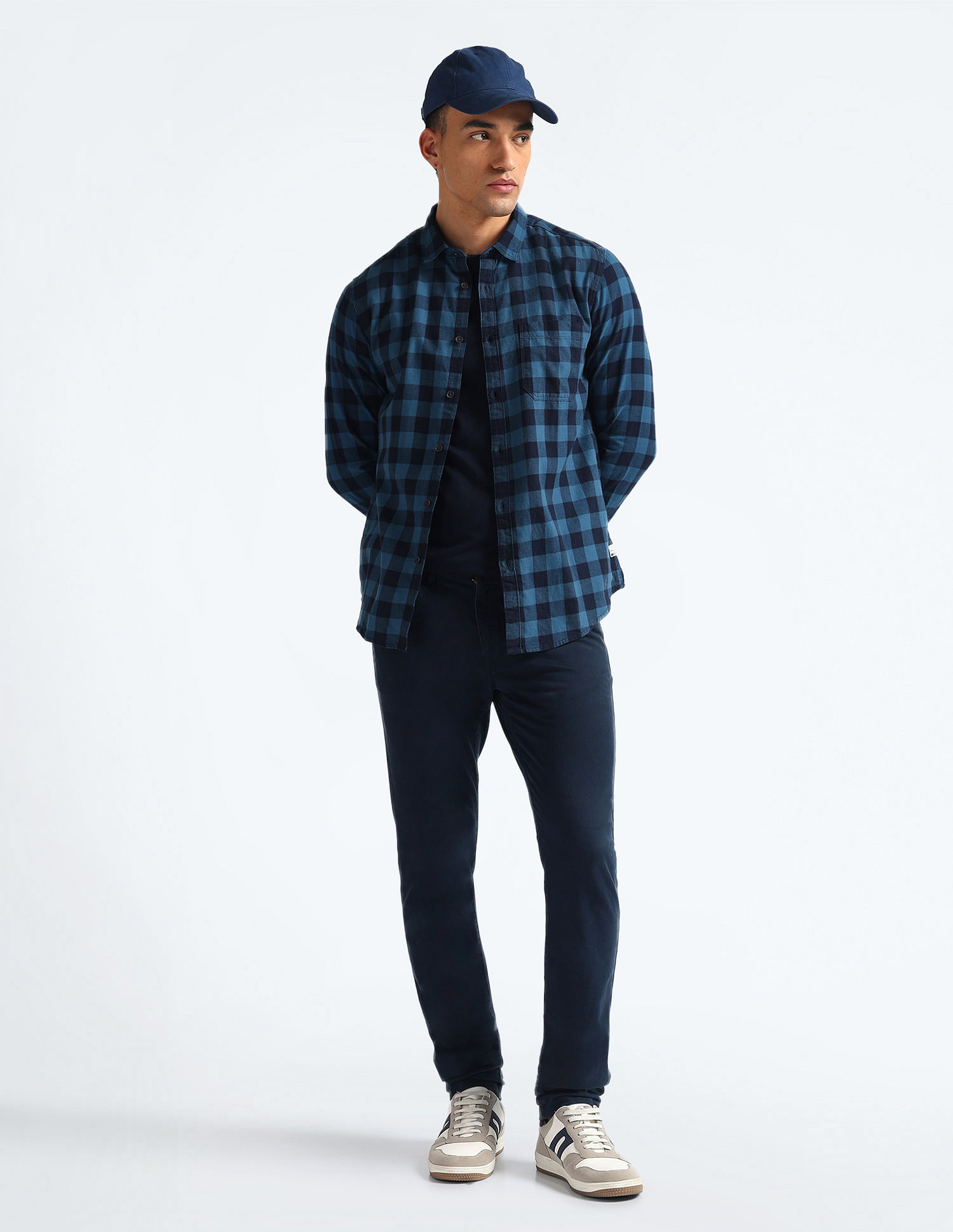 Flying Machine Buffalo Check Cotton Shirt