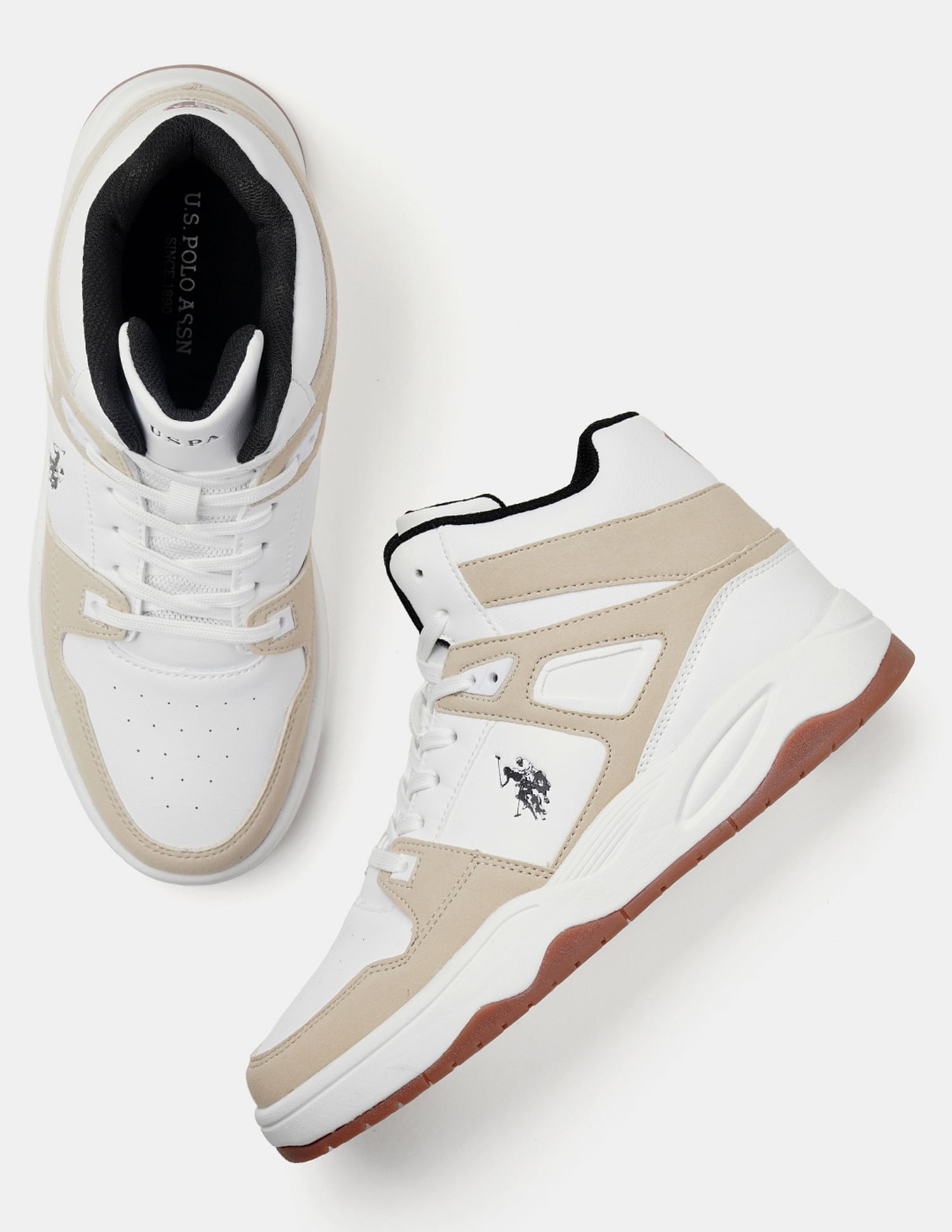 U.S. Polo Assn. Men Bruce Mid Top Sneakers