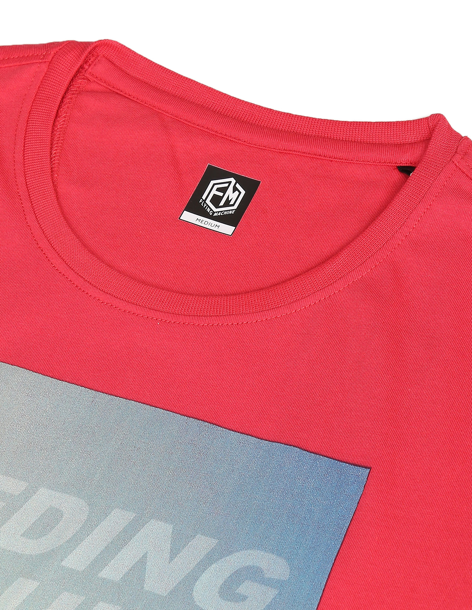 Flying Machine Cotton Graphic Print T-Shirt