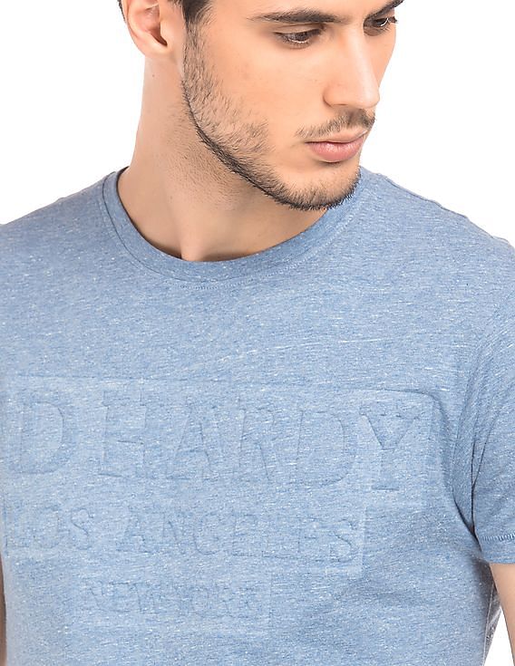 Heathered Crew-Neck T-shirt