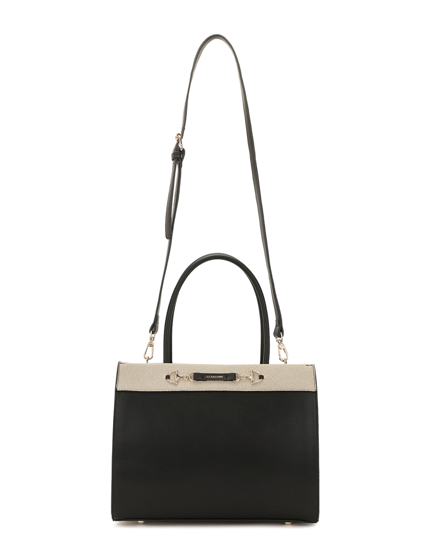 U.S. Polo Assn. Women Alina Colour Blocked Satchel Bag
