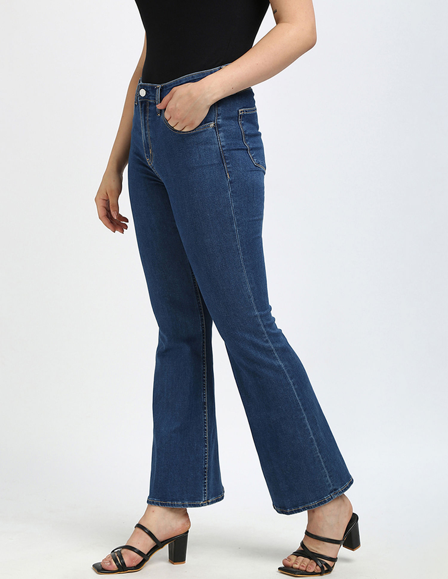 Calvin Klein Jeans High Rise Flared Jeans