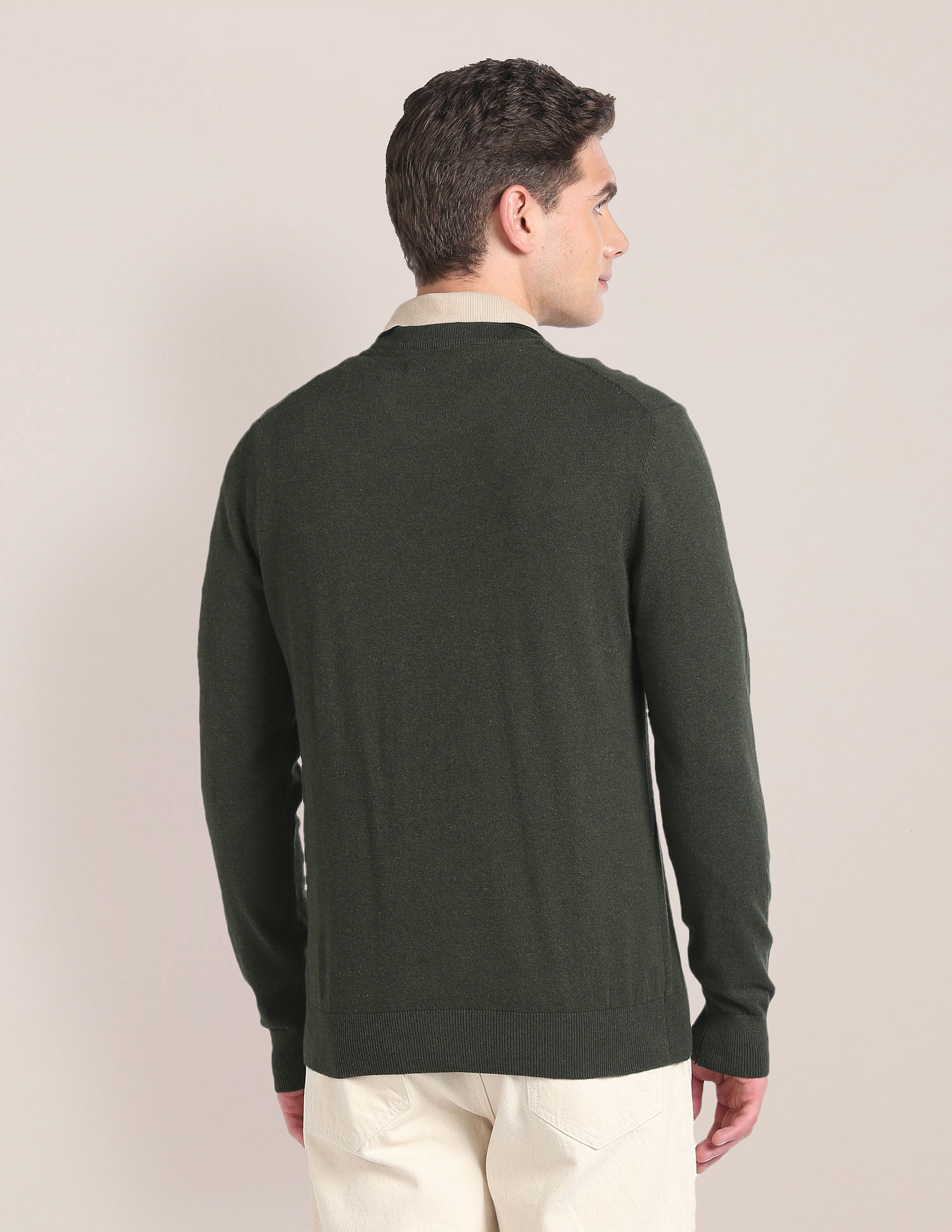 U.S. Polo Assn. Crew Neck Heathered Sweater