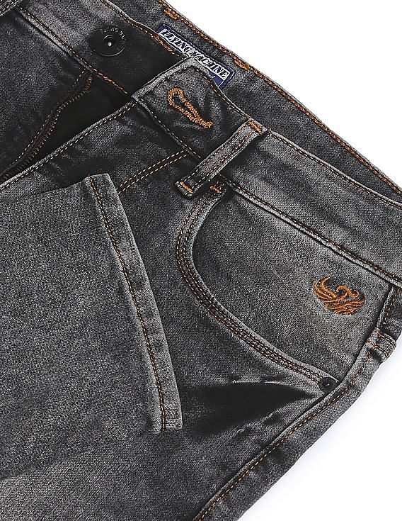 Flying Machine Mankle Slim Fit Acid Wash Jeans