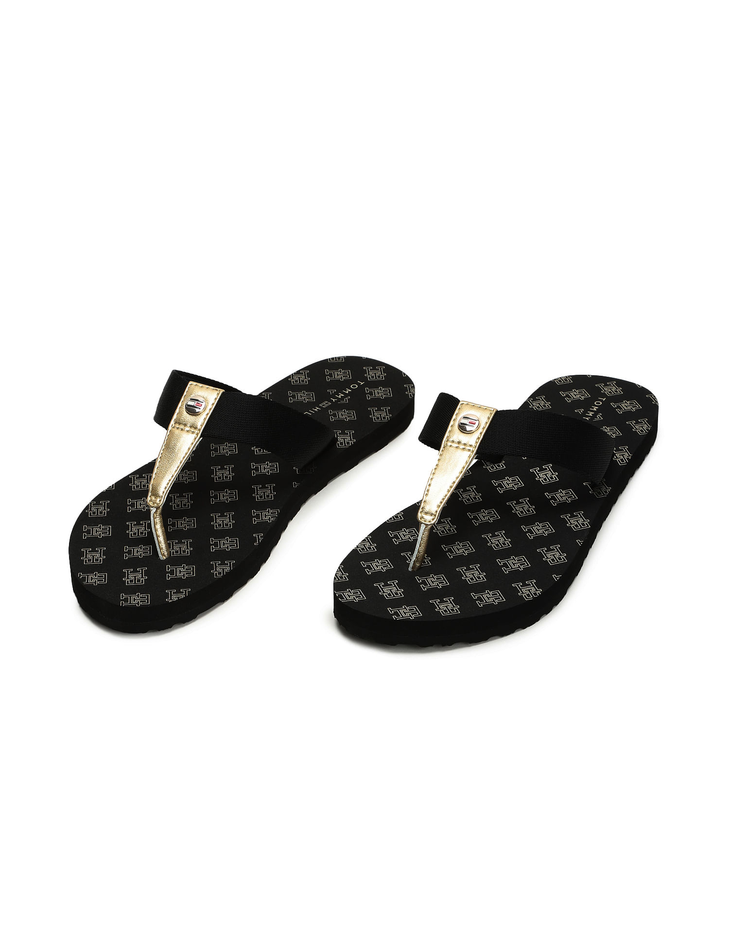 Tommy Hilfiger Elegant Bar Beach Flip Flops