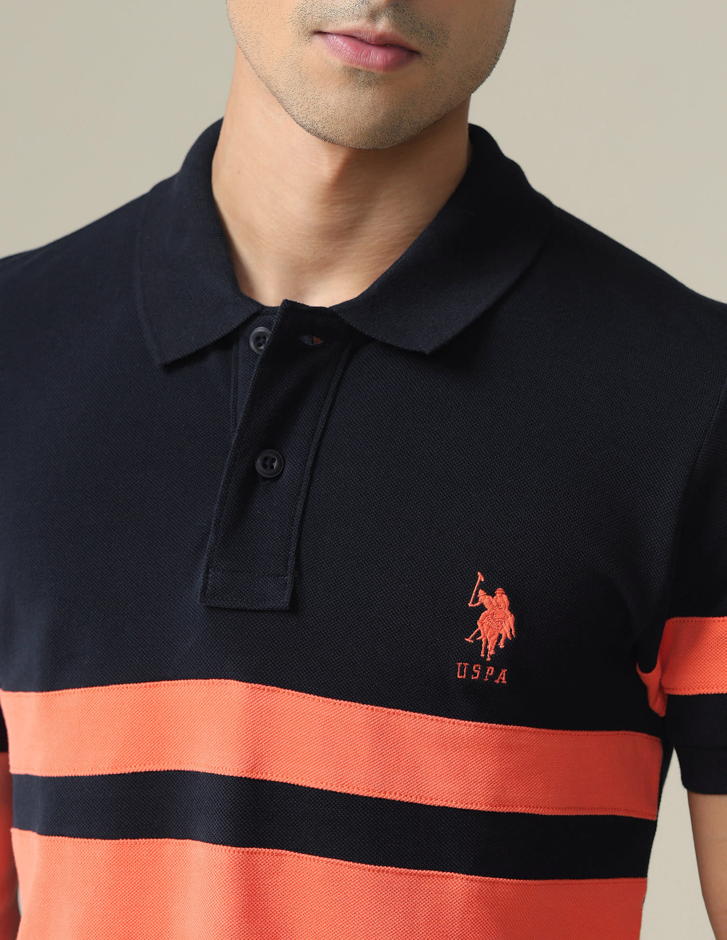 Buy U.S. Polo Assn. Colour Block Polo Shirt - NNNOW.com