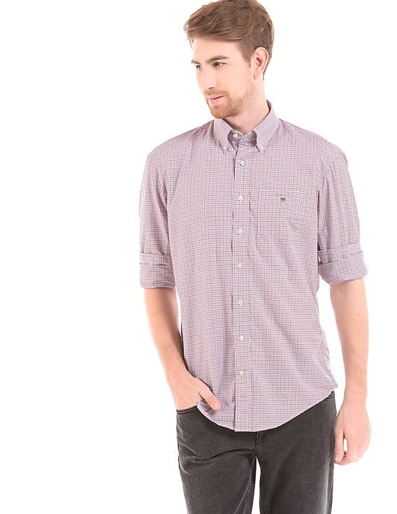 Buy Gant Men Regular Fit Check Shirt 