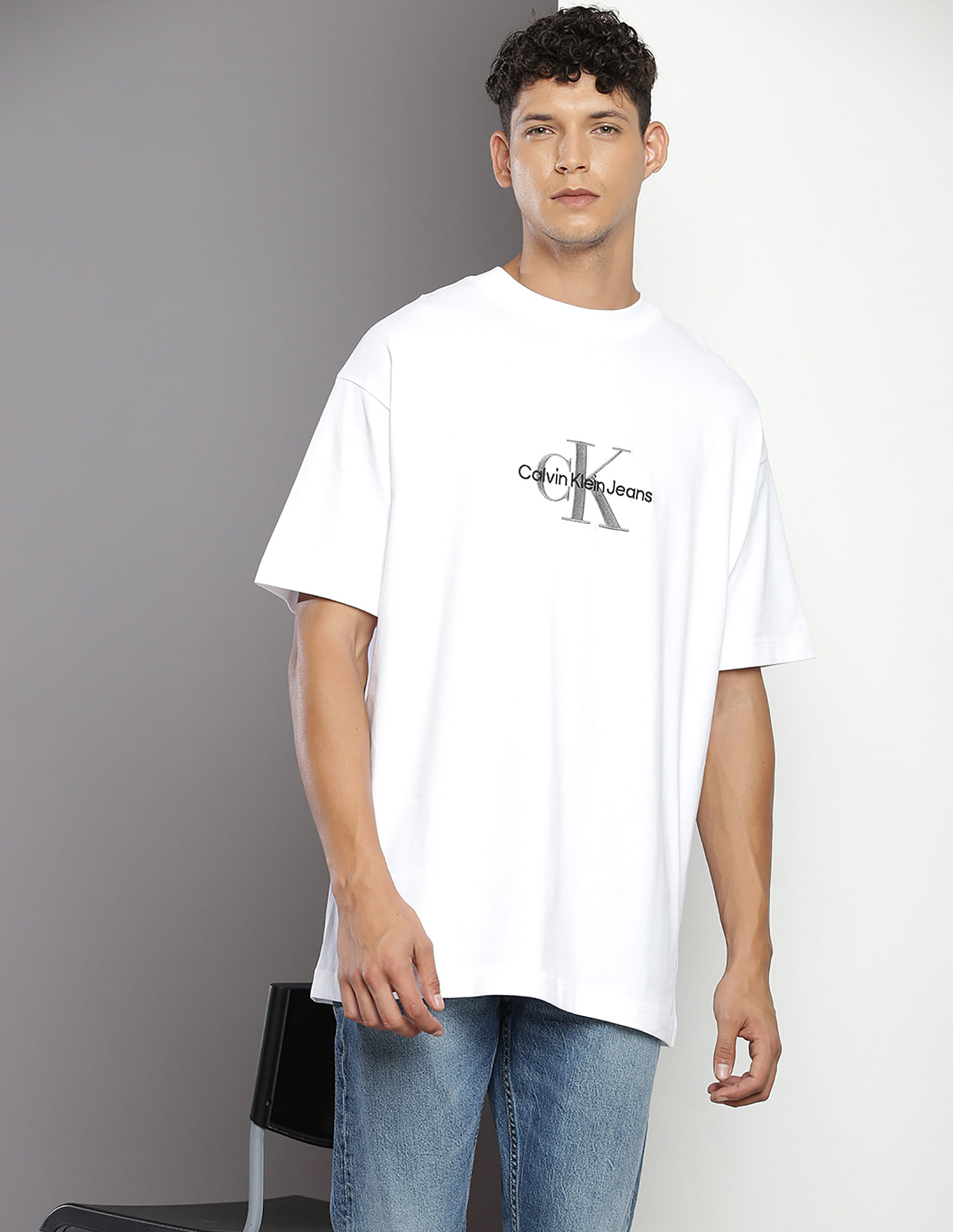 Buy Calvin Klein Archival Logo Oversized T-Shirt