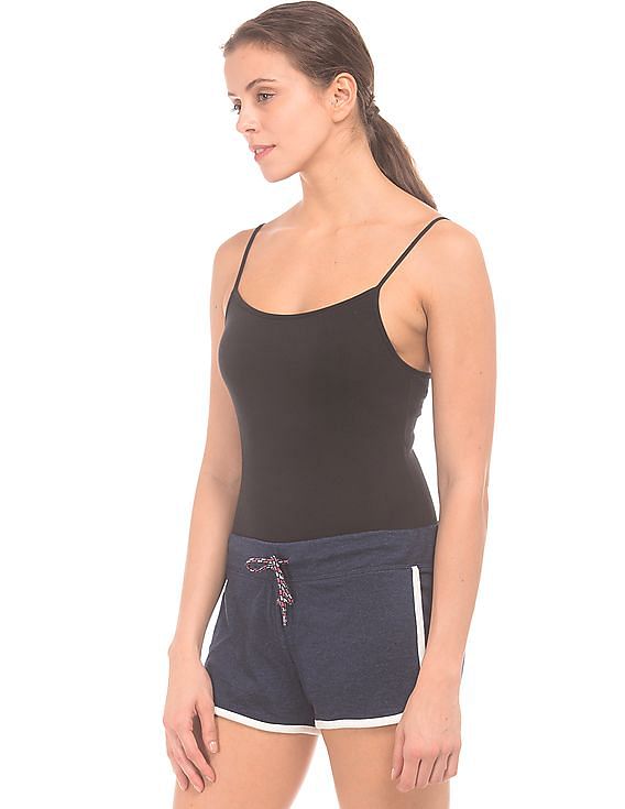 Aeropostale Shelf Bra Solid Bodysuit