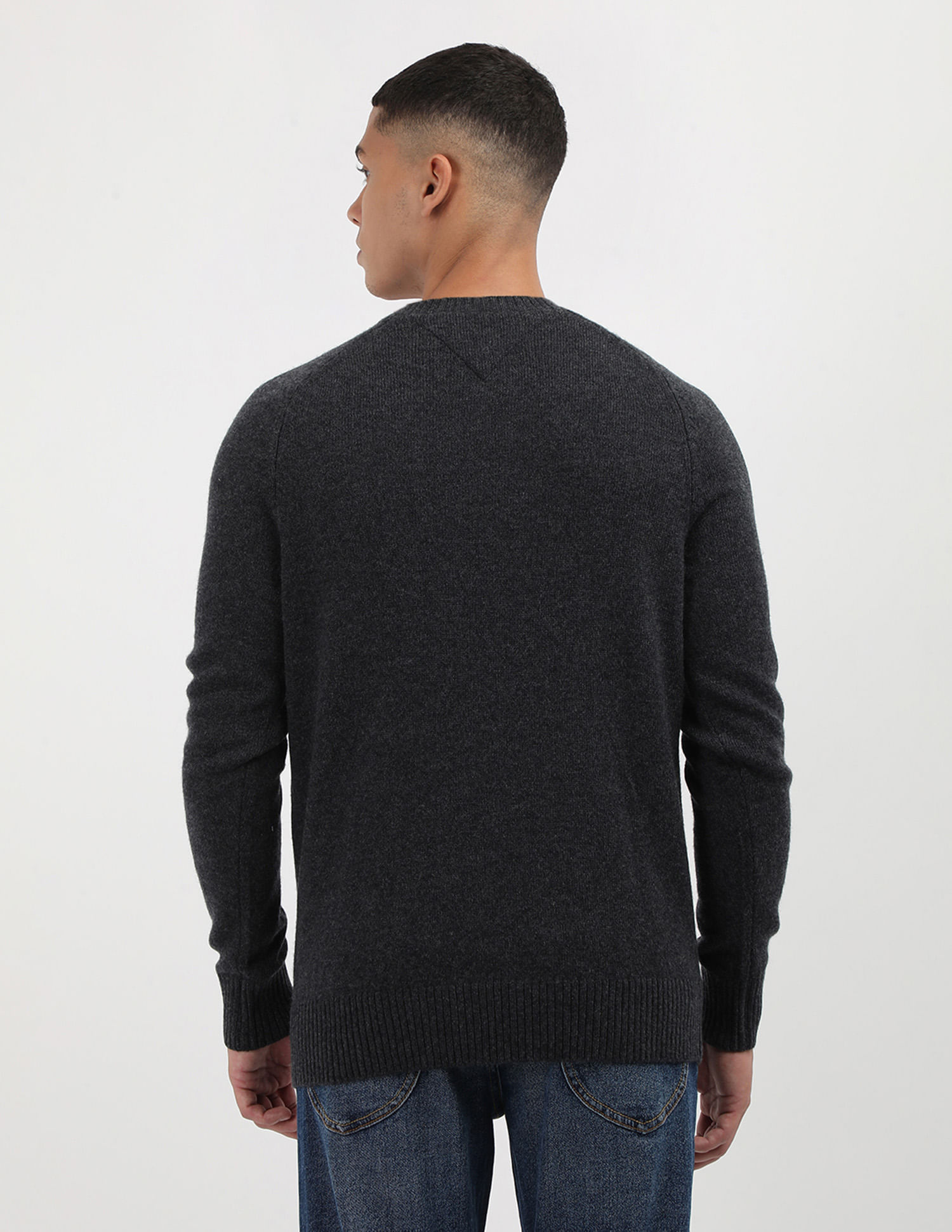 crew neck designed wool sweater 新品 L Buy Tommy Hilfiger Lambswool Crew Neck Sweater - NNNOW.com