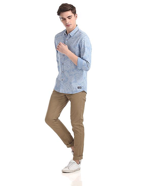 Flying Machine Regular Fit Printed Shirt