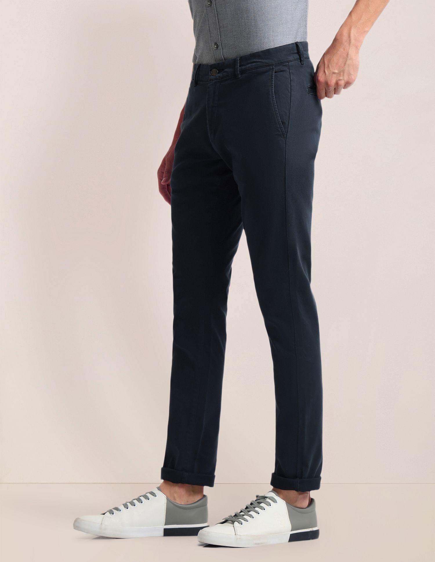 U.S. Polo Assn. Slim Straight Fit Dobby Trousers