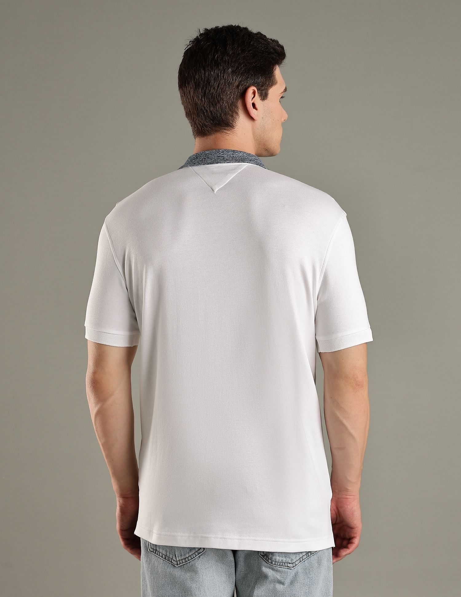 Tommy Hilfiger Solid Regular-Fit Cotton Polo T-Shirt