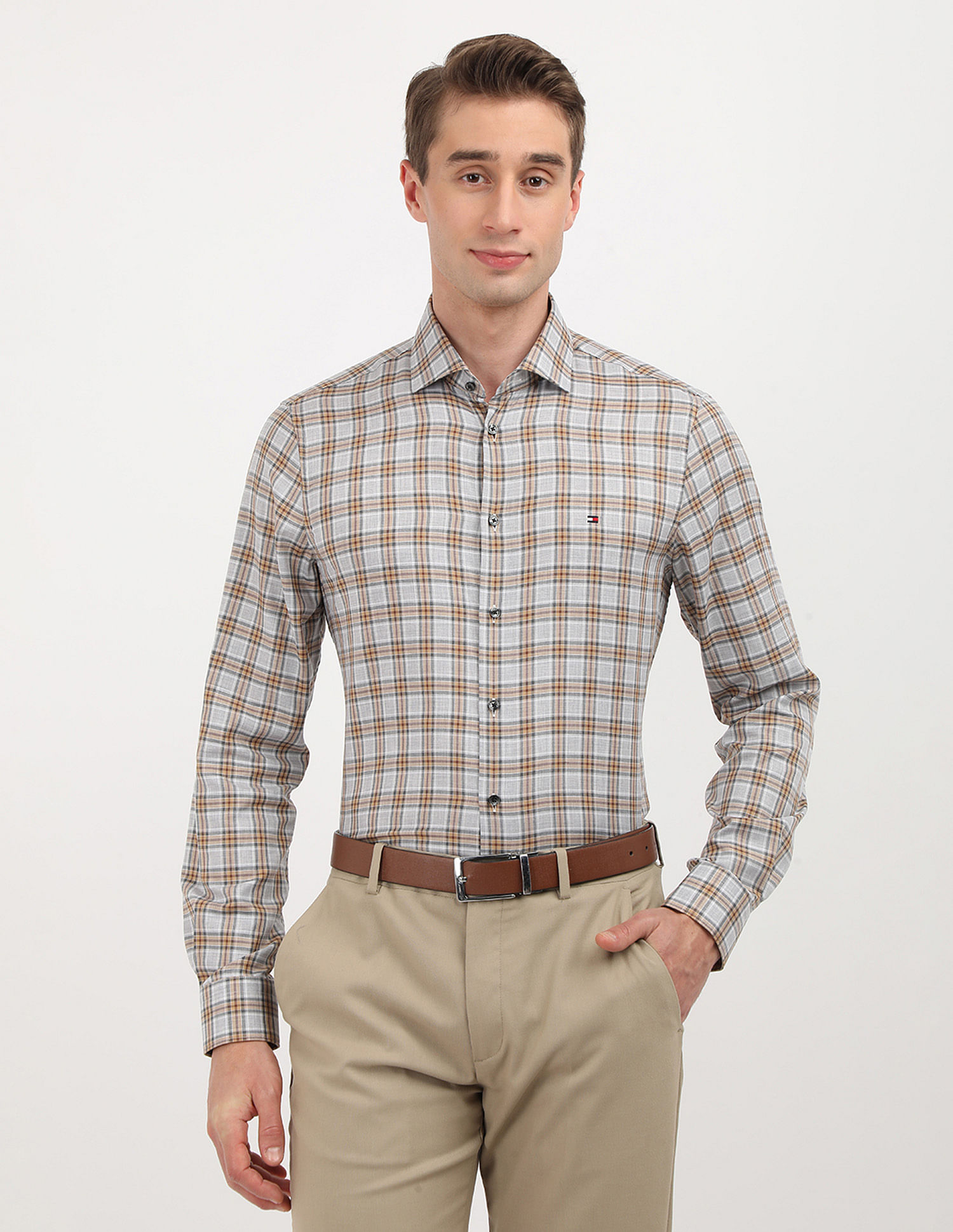 Tommy Hilfiger Plaid Checked Slim Fit Shirt