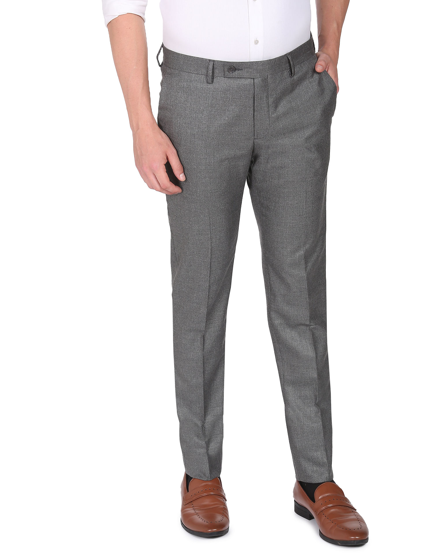 Buy Arrow Mens Regular Pants ARCTTR2059Dark Grey46 at Amazonin