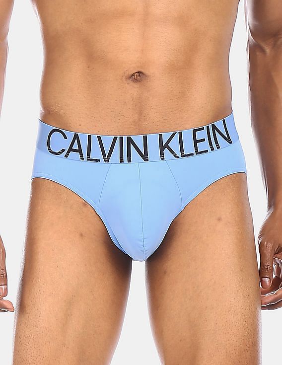 Calvin Klein QD3544 Pure Seamless Thong SMALL Cobalt Blue 