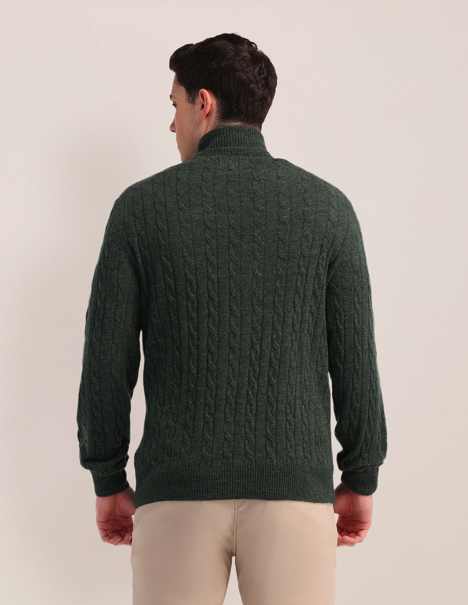 U.S. Polo Assn. High Neck Zipper Sweater