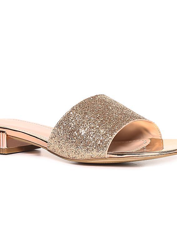 Cheap glitter sandals hot sale