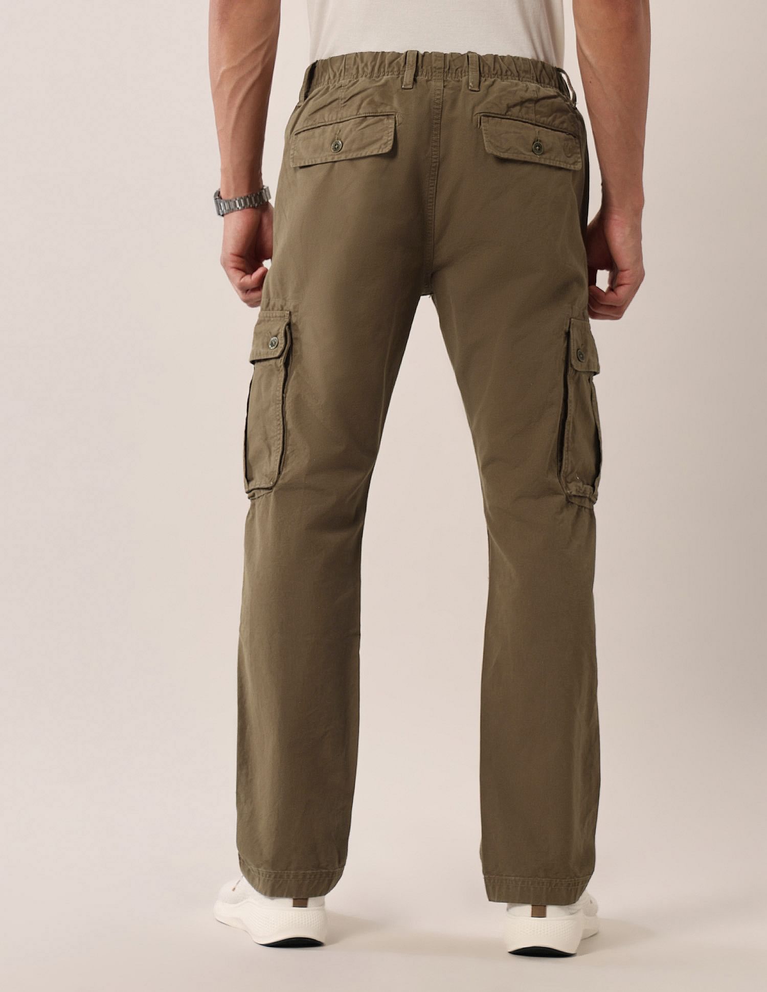 U.S. Polo Assn. Denim Co. Mid Rise Straight Fit Twill Cargos