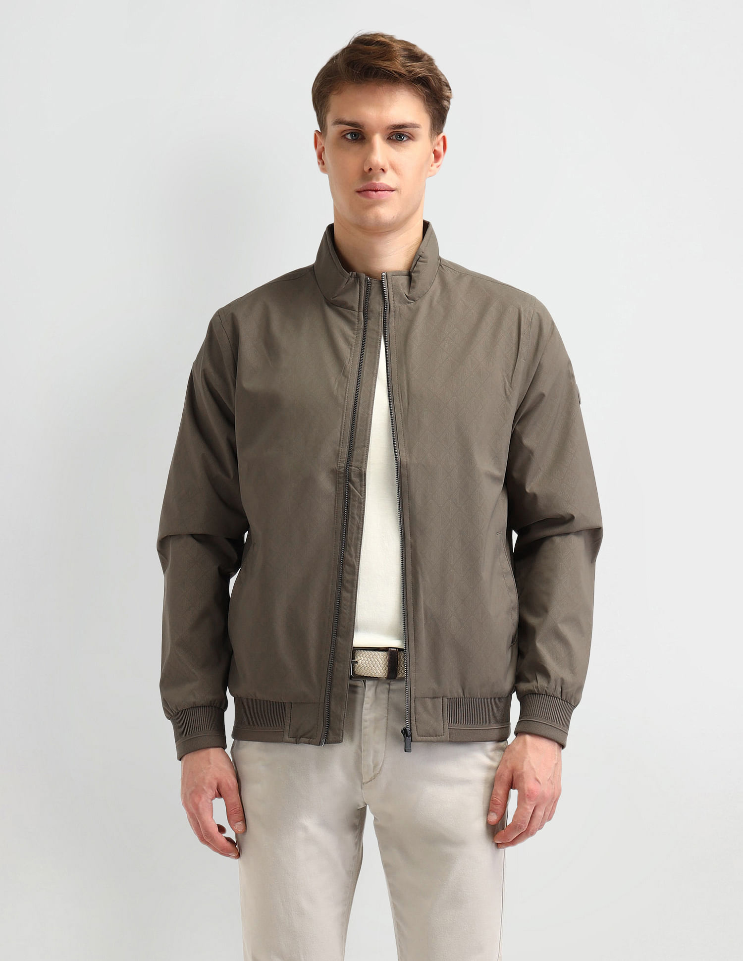 Arrow Sport Textured Regular fit Wind Cheater