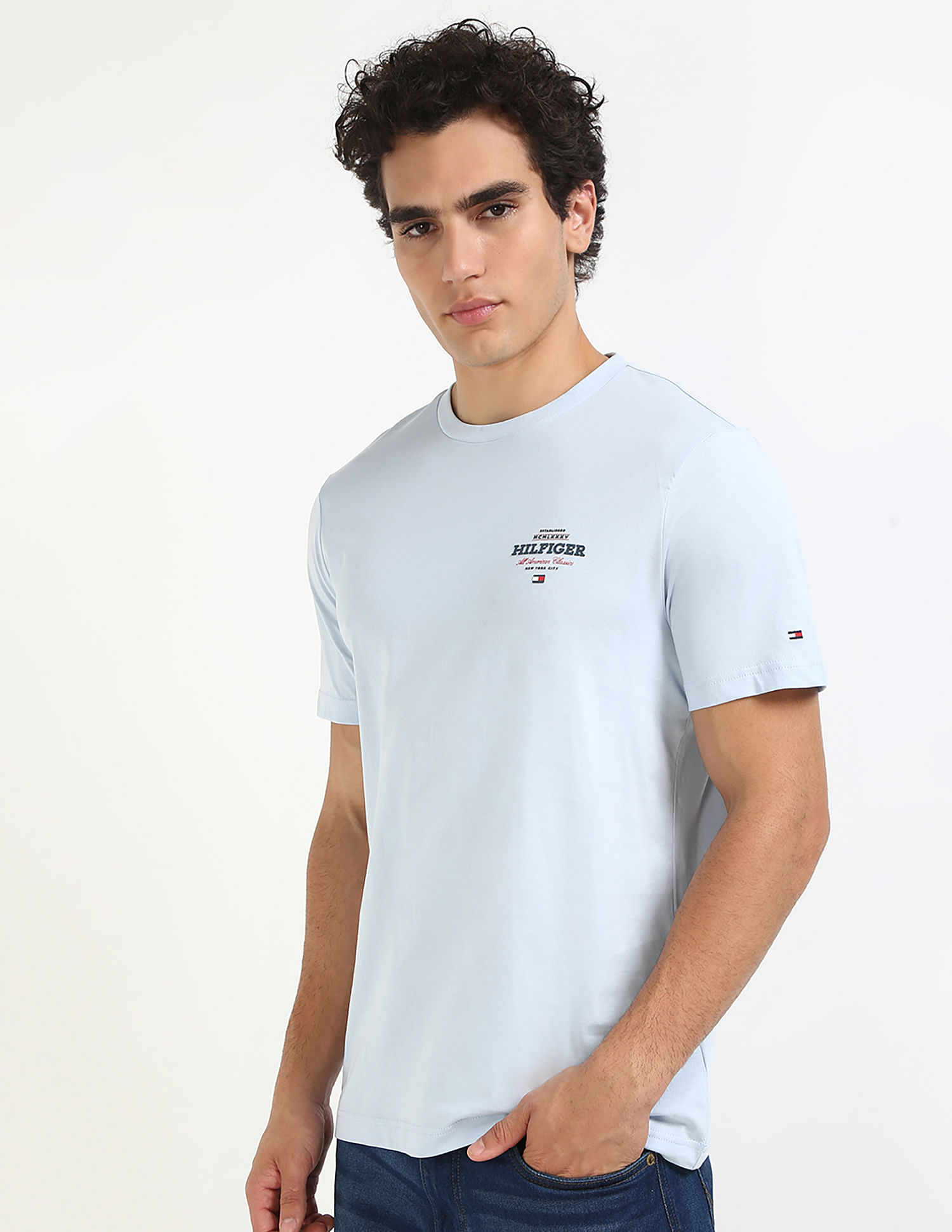 Tommy Hilfiger Logo Regular-Fit Cotton T-Shirt