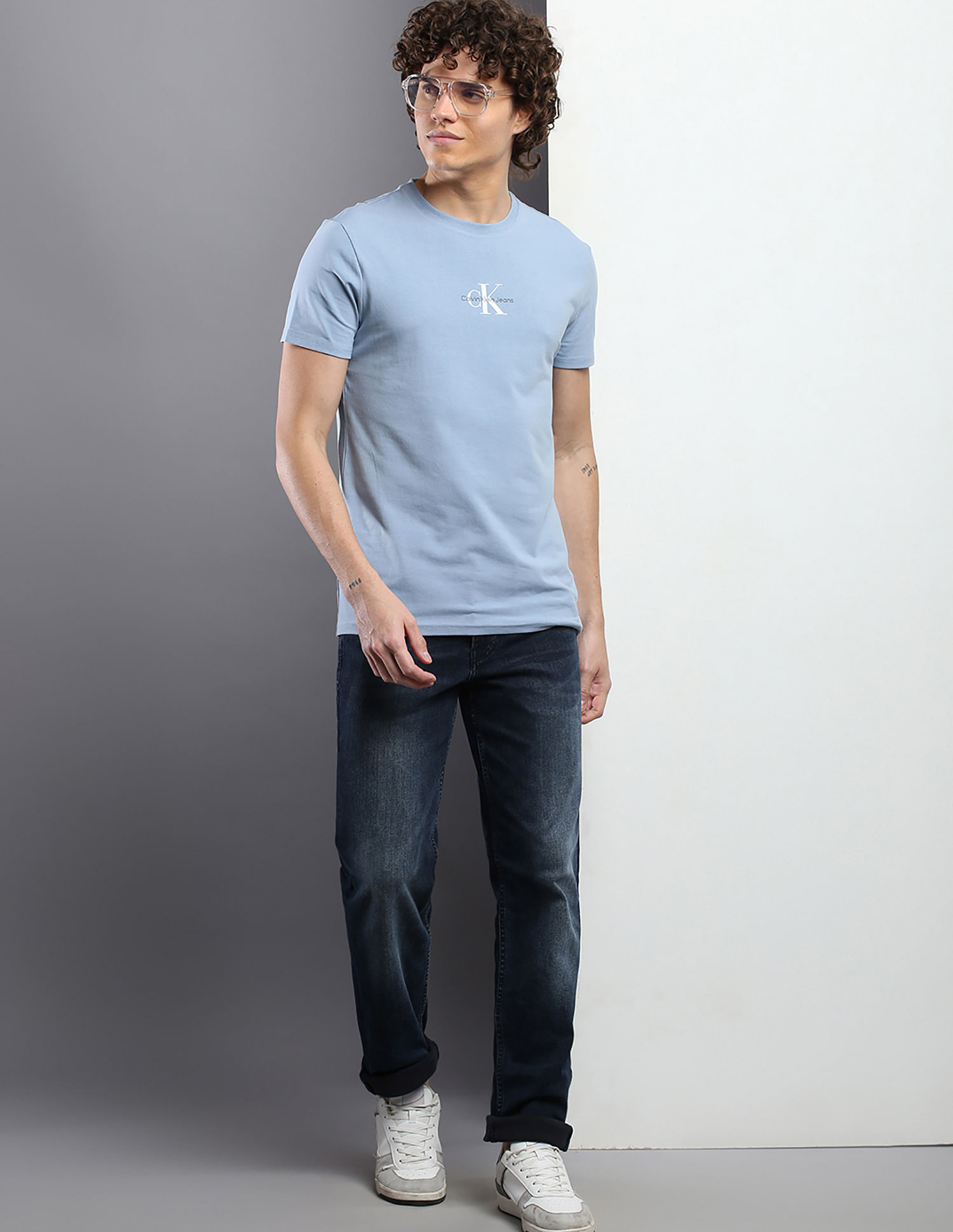 Buy Calvin Klein Jeans Slim Fit Micro Logo T-Shirt 