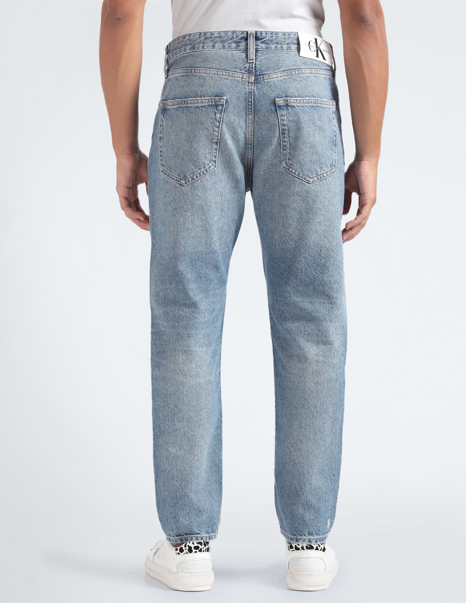 Calvin Klein Jeans Mid Rise Distressed Dad Jeans
