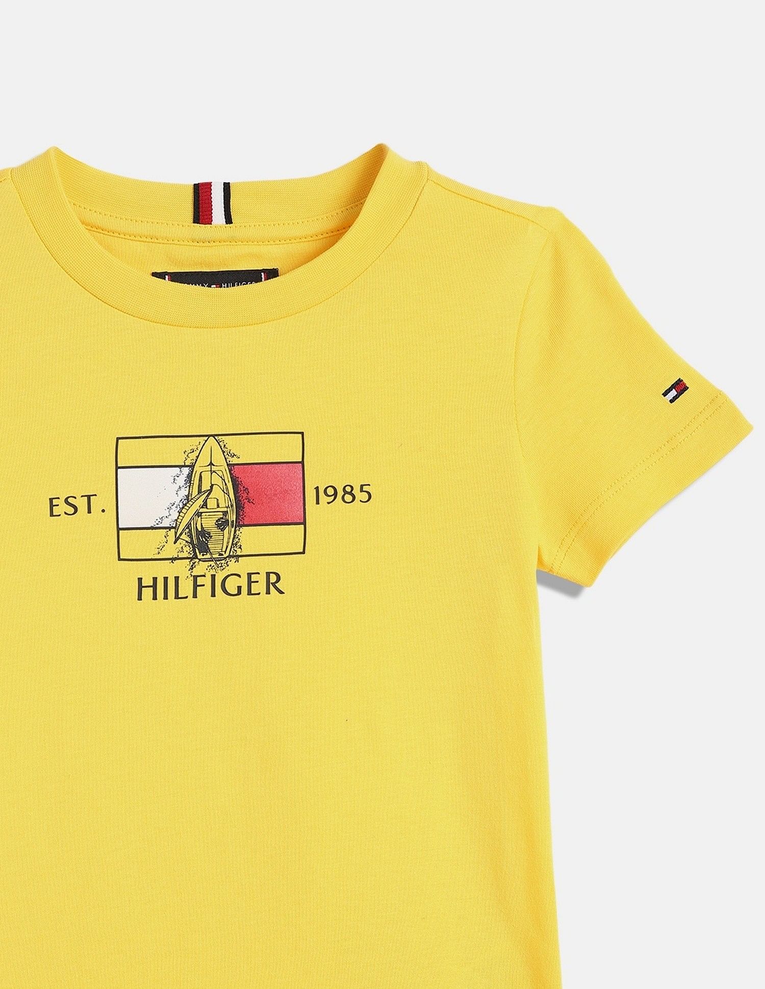 Tommy Hilfiger Kids Boys Logo Regular-Fit Cotton T-Shirt